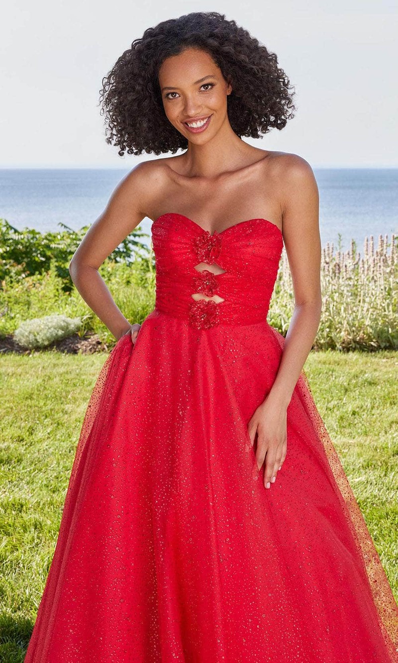NWT MORI LEE RED BALL GOWN SIZE 10